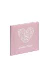 Pagna Gästebuch 25x25cm Prägung englisch 128S rosé