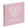 Pagna Gästebuch 25x25cm Prägung englisch 128S rosé