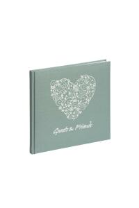 Pagna Gästebuch 25x25cm Prägung englisch 128S minze