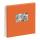 Pagna Spiralalbum 24x25cm Passep. Stoffeinband 50S orange