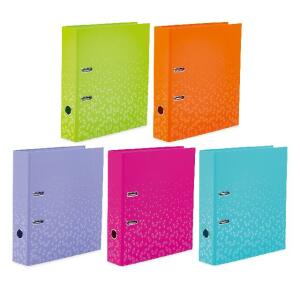 Herma Ordner Karton A4, 7 cm Rückenbreite Color Standard 5er-Sortierung