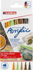 Edding Acrylmarker fein 5300 5er-Set Natur