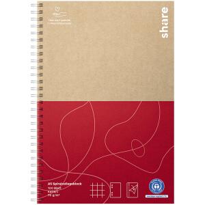 Edding Collegeblock A5 kariert 100 Blatt