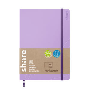 Edding Notebook A5 punktkariert lavendel