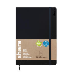 Edding Notebook A5 blanko schwarz