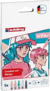 Edding Acrylmarker fein 5300-1800 5St Set Manga