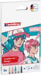 Edding Acrylmarker fein 5300-1800 5St Set Manga