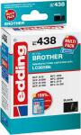Edding Tintenpatrone EDD-438 ersetzt Brother LC985BK Doppelpack