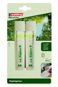 Highlighter 24 ECOLINE 2 Stück Gelb Blister