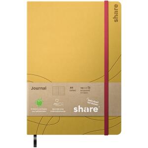 Edding Notebook A5 punktkariert gelb