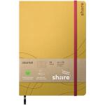 Edding Notebook A5 punktkariert gelb