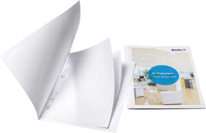 Schnellhefter Pro-File #1 weiss, Karton 240 g/m², matt