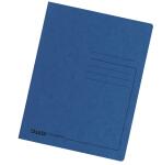 Einschlagmappe Colorspan-Karton blau, 3 Klappen, für...