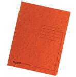 Einschlagmappe Colorspan-Karton orange, 3 Klappen,...