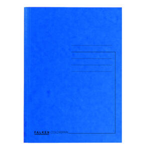 Aktendeckel Colorspan-Karton blau genutet, für DIN A4