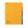 Register Karton, 24 x 29,7cm, Colorspan-Krt., 5-teilig, 5 Farben