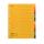 Register Karton, 24 x 29,7cm, Colorspan-Krt., 10-teilig, 5 Farben