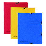 Einschlagmappe Colorspan-Karton f.sort. 3 Klappen, m.Gummizug
