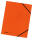 Eckspanner Colorspan-Karton orange mit Gummizug, für DIN A4