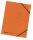 Eckspanner Colorspan-Karton orange mit Gummizug, für DIN A4
