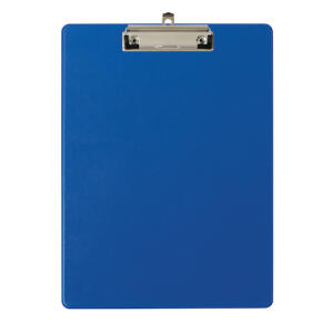 Klemmbrett PocketClip blau für DIN A4 mit Sichttasche