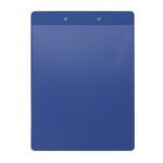 Klemmbrett PocketClip blau für DIN A4 mit Sichttasche
