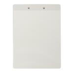 Klemmbrett PocketClip weiß für DIN A4 mit Sichttasche