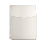 Faltentasche (1/2 = Kängurutasche), A4,PVC,Premium,glasklar, 5er Beutel