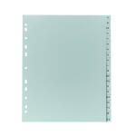 PP Register, grau, für DIN A4 20tlg 24,5x29,7cm,...