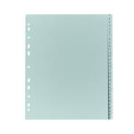 PP Register, grau, für DIN A4 24,5x29,7cm...