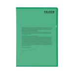 Aktenhüllen, A4, PP, Standard, genarbt, grün, 100er Beutel,