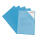 Aktenhüllen, A4, PP, Standard, genarbt, blau, 100er Beutel,