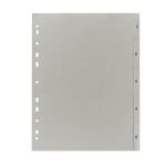 PP Register, grau, für DIN A4 22,5 x 29,7cm Druck 1 - 5
