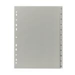 PP Register, grau, für DIN A4 22,5 x 29,7cm Druck 1...