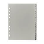 PP Register, grau, für DIN A4 22,5 x 29,7cm Druck 1...