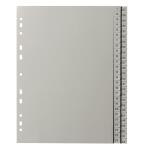 PP Register, grau, für DIN A4 22,5 x 29,7cm Druck 1...