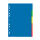 PP Register, für DIN A4, 22,5 x 29,7cm, vollfarbig, 5 tlg.,5 Farben