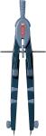 Schnellv.zirkel Tasten denim Ø370mm