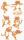 Stick-Ons-Mix „Yoga“, 75 × 165 mm,