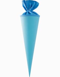 Goldbuch Bastelschultüte 50cm mit farbigem Filzverschluss hellblau