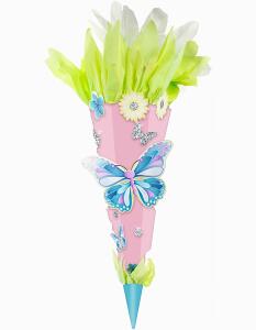 Goldbuch Bastelset Schultüte 70cm Schmetterlinge