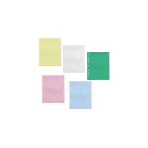 Sichttasche A5, Klettverschluss, Abheftrand, PP farblos transparent,