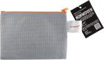 Reissverschlussbeutel A6, non-woven-PP, opak hellgrau,...