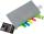 FSY Reissverschlussbeutel DINlang, non-woven-PP, opak hellgrau, Zipper hellgrün, 1 Stück