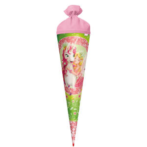 Roth Schultüte 70cm Einhornglück rund Filzverschluss Rot(h)-Spitze