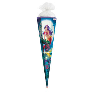 Roth Schultüte 85cm Magische Meerjungfrau eckig Rot(h)-Spitze