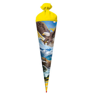 Roth Schultüte 70cm Seeadler rund Filzverschluss Rot(h)-Spitze