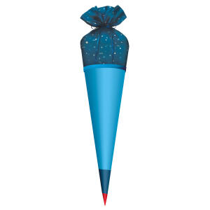 Roth Stoffbezug (Mikrofaser, 100% Polyester,120gsm, Länge 91cm), Satinschleife blau