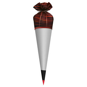 Roth Stoffbezug (Mikrofaser, 100% Polyester,120gsm, Länge 91cm), Satinschleife rot