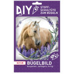 Roth Bügelbild Stickerei mit Druck, Pferd, 14,5cmx16cm